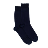 Les fils d'Ecosse - chaussettes homme - coton marine