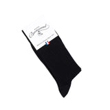 Les fils d'Ecosse - chaussettes homme - coton noir