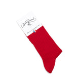 Scottish thread - men's socks - red cotton