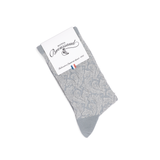 La volute - chaussettes femme - coton gris