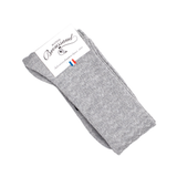 Les seigaiha - chaussettes femme - laine mérinos gris