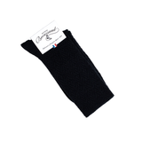 Seigaiha - Women's Socks - Black Merino Wool