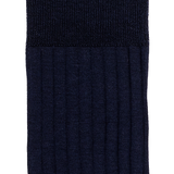 La fil d'Ecosse - chaussettes homme - coton mercerisé marine
