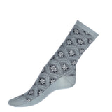 Les éventails - chaussettes femme - coton gris