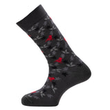 Les feuillages - chaussettes homme - coton anthracite