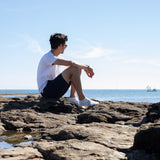 Les Bancs de poissons - chaussette homme - coton écru