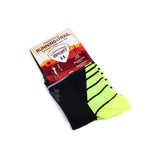 Running socks black/yellow