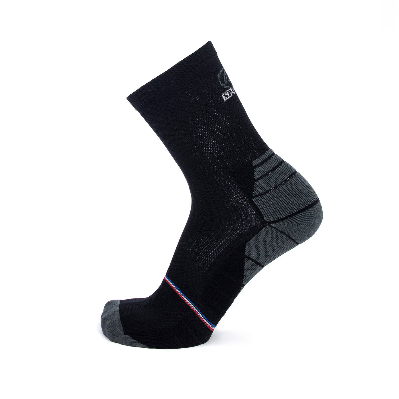 Chaussettes cyclisme noir-gris