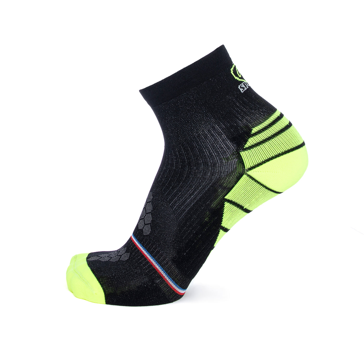 Running socks black/yellow