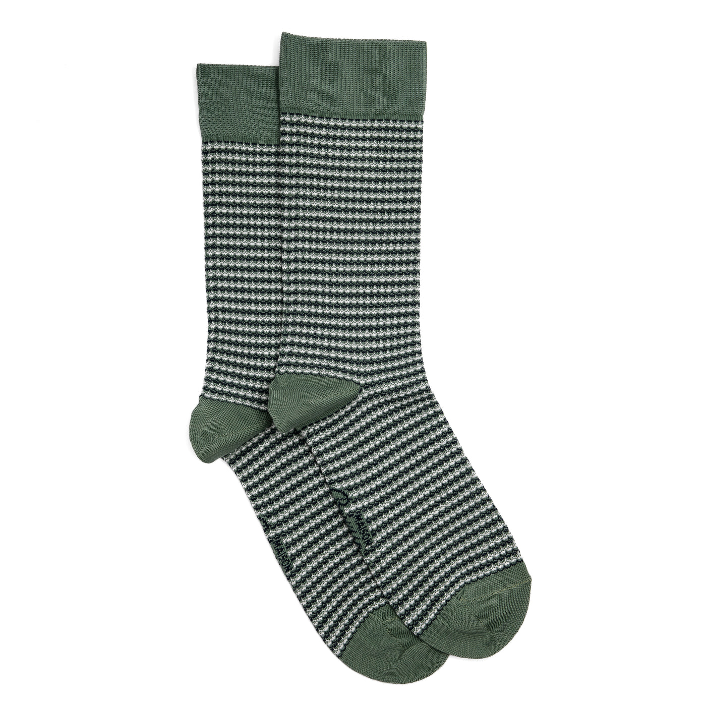 Fancy knits - men's socks - khaki cotton
