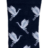 Wild Geese - Men's Socks - Navy Cotton