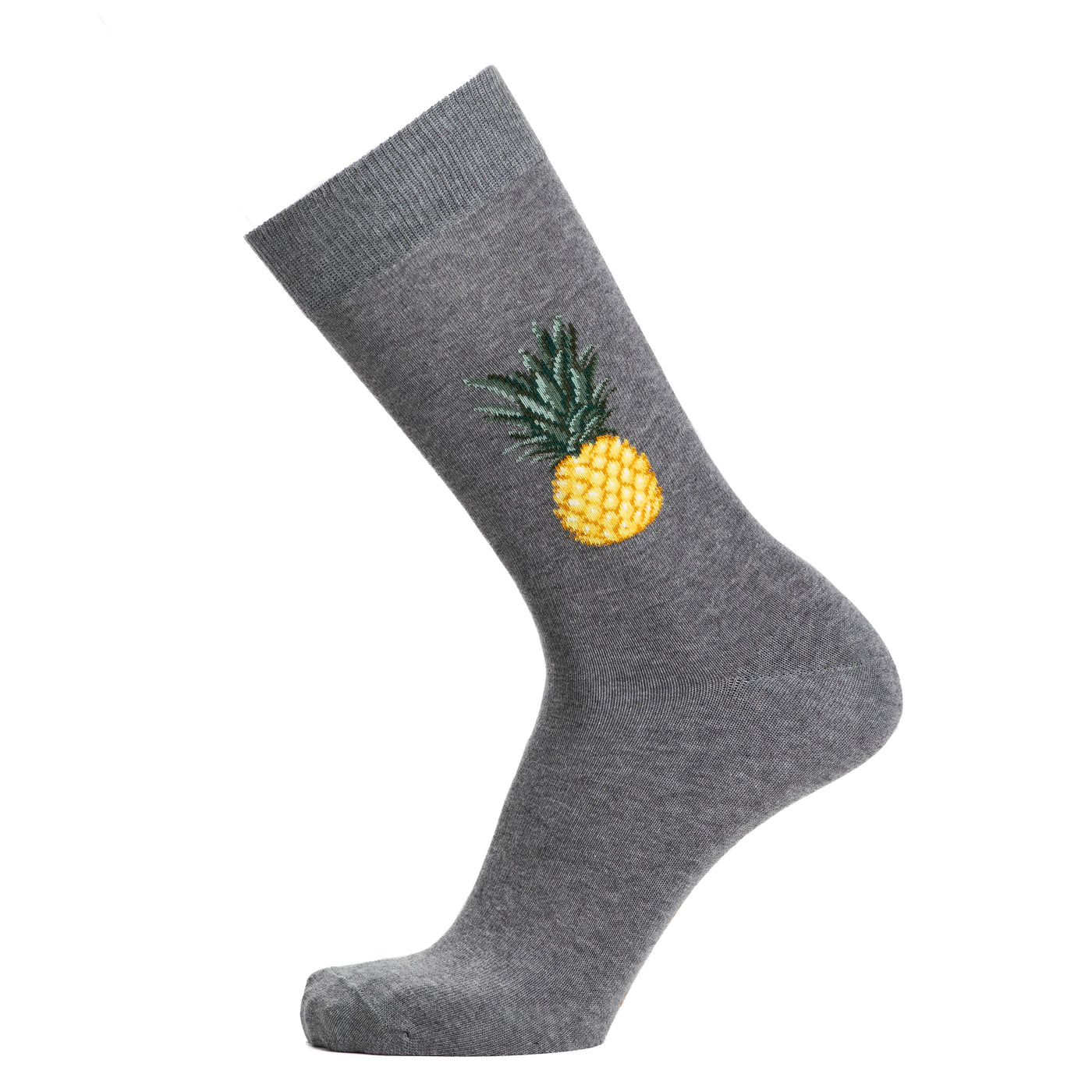 L'ananas - chaussettes homme - coton gris