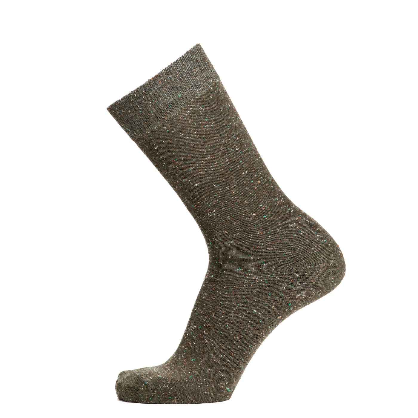La mouchetée - chaussettes homme - coton kaki