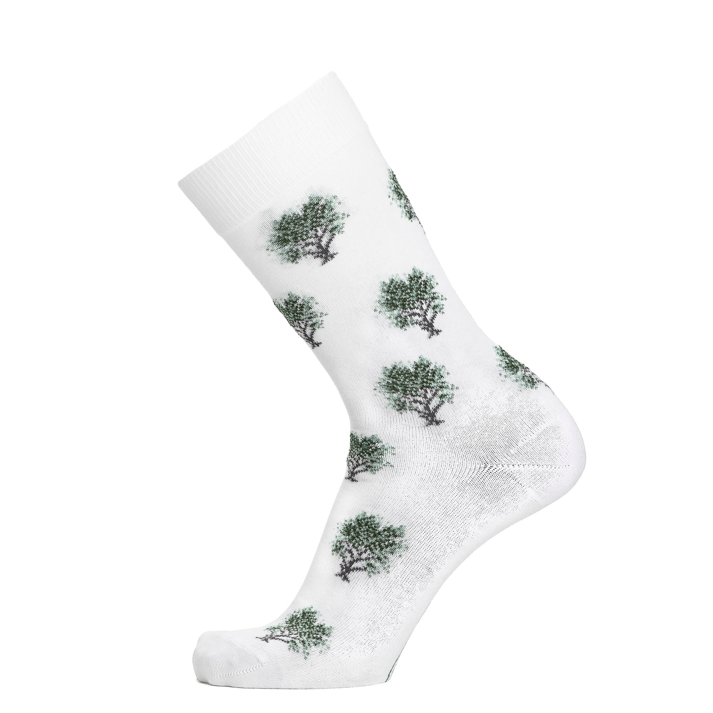 Les oliviers - chaussettes homme - coton blanc