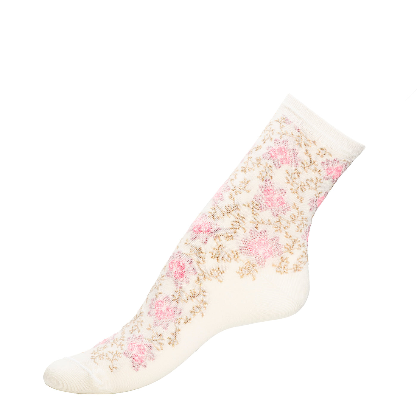 Fruits - women's socks - ecru cotton