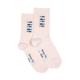 Les poissons Armor-lux x Maison Broussaud - chaussettes femme - coton rose