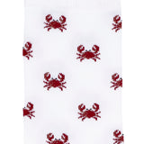 Armor-lux x Maison Broussaud crab socks - women's socks - white and red cotton
