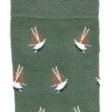 Armor-lux x Maison Broussaud sailboats - men's socks - khaki cotton