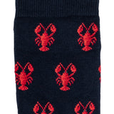 Armor-lux x Maison Broussaud lobster socks - men's socks - navy cotton