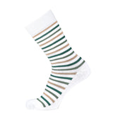 Armor-lux x Maison Broussaud multi-striped men's socks - white and green cotton