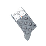 Les éventails - chaussettes femme - coton gris