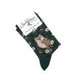 La hibou - chaussettes femme - coton épicea