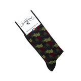 Les vignes - chaussettes homme - coton anthracite