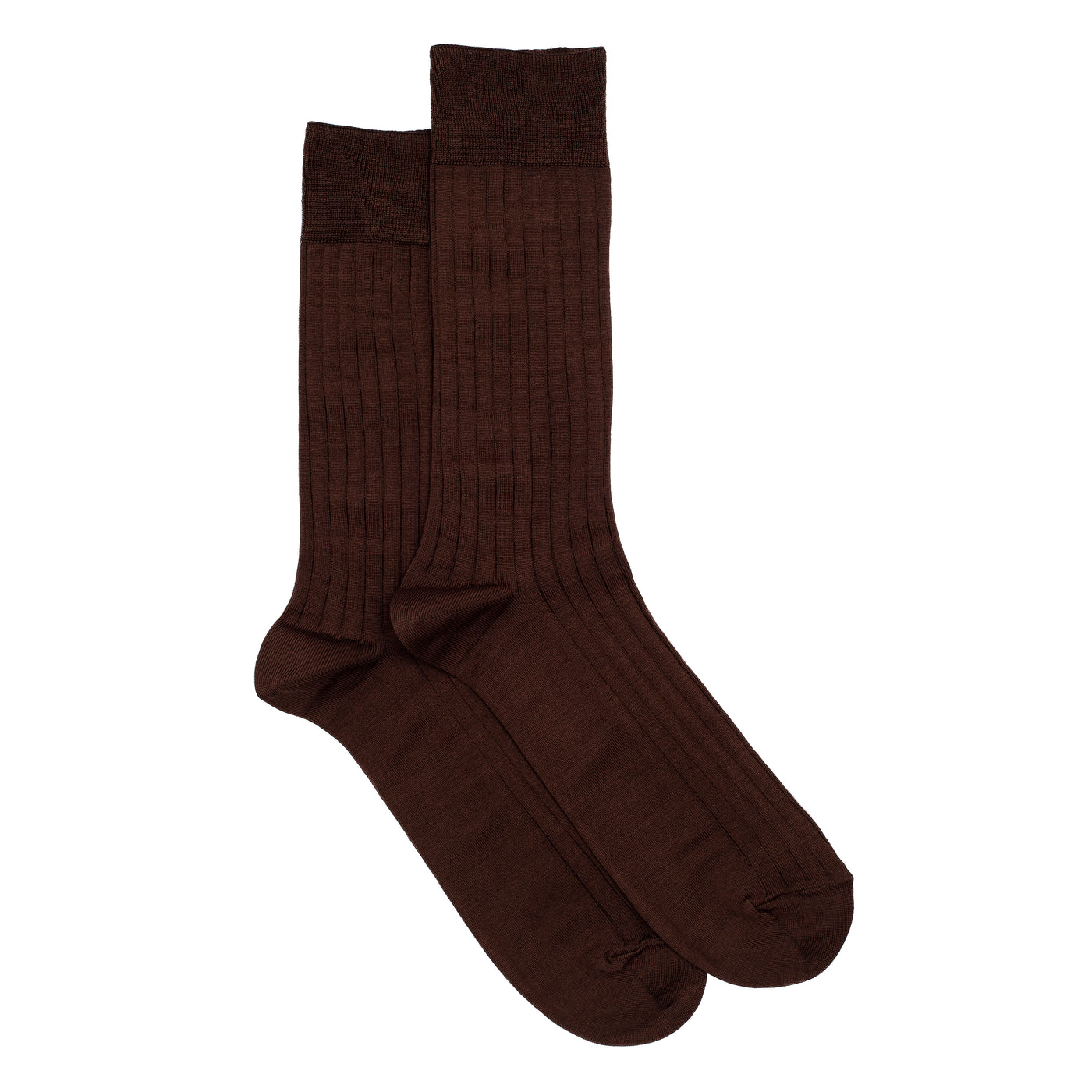 Les fils d'Ecosse - chaussettes homme - coton marron