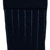 Les fausses-côtes - chaussettes homme - coton marine