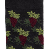 Les vignes - chaussettes homme - coton anthracite