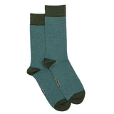 La maille-fantaisie - chaussettes homme - coton kaki