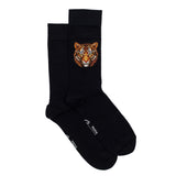 Tigre - chaussettes homme - coton noir