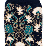 Les oeillets - chaussettes femme - coton bleu marine