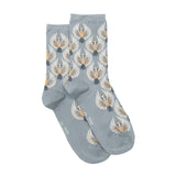 Les oies sauvages - chaussettes femme - coton gris