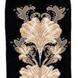 Les fleurs - chaussettes femme - coton noir
