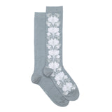 Les fleurs - chaussettes femme - coton pluie