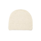 Women's hat - alpaca and ecru silk