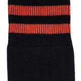 Les Côtes - men's socks - black and red wool