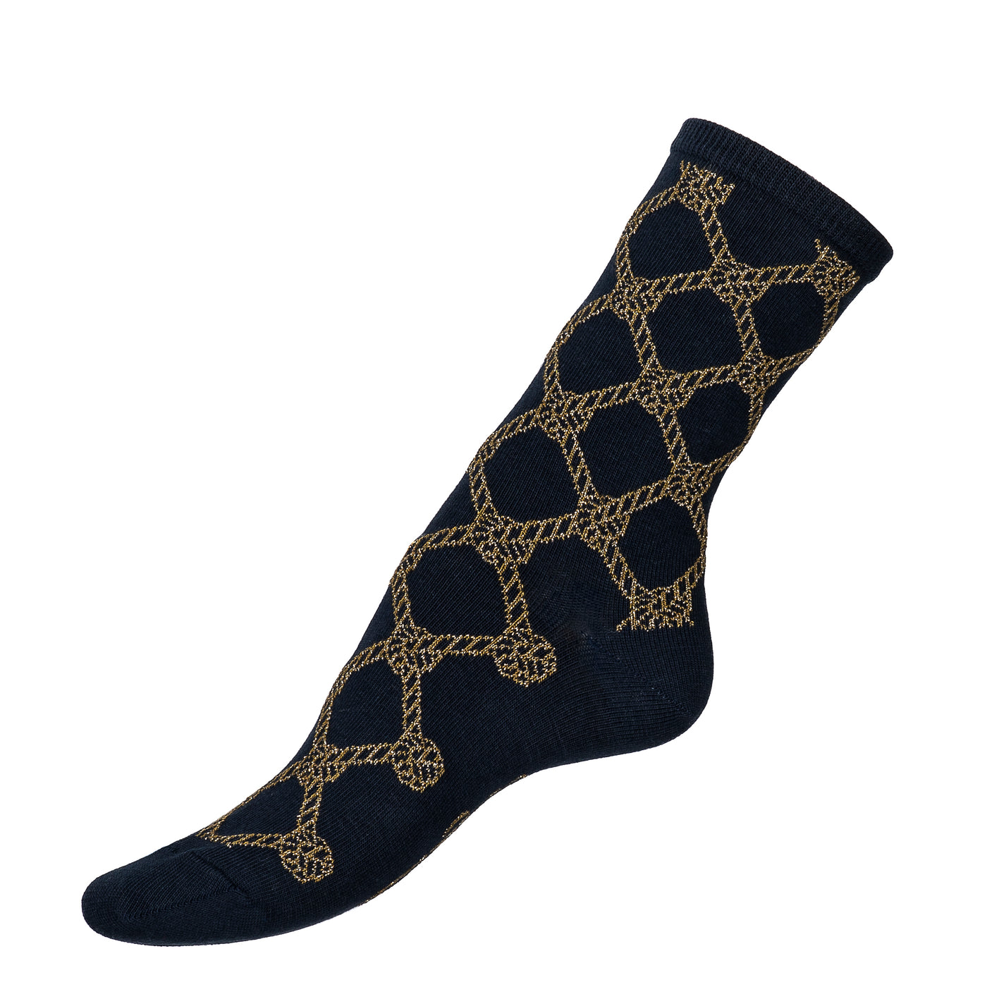 Les Cordages - chaussettes femme - coton marine
