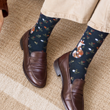 La renarde - chaussettes femme - coton noir