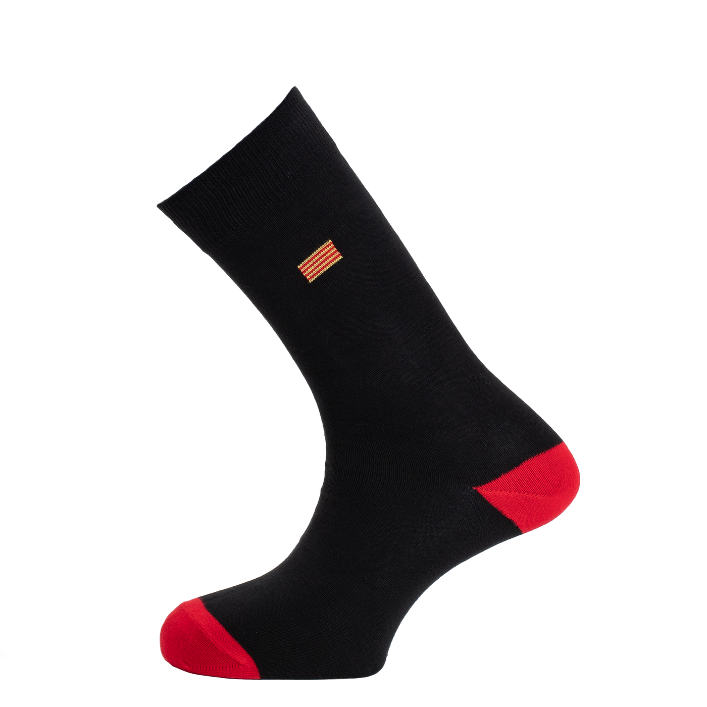 Le Drapeau - chaussettes homme - coton noir