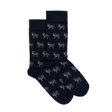 Les Anes - chaussettes homme - coton marine