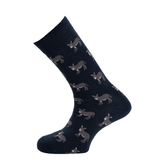 Les Anes - chaussettes homme - coton marine