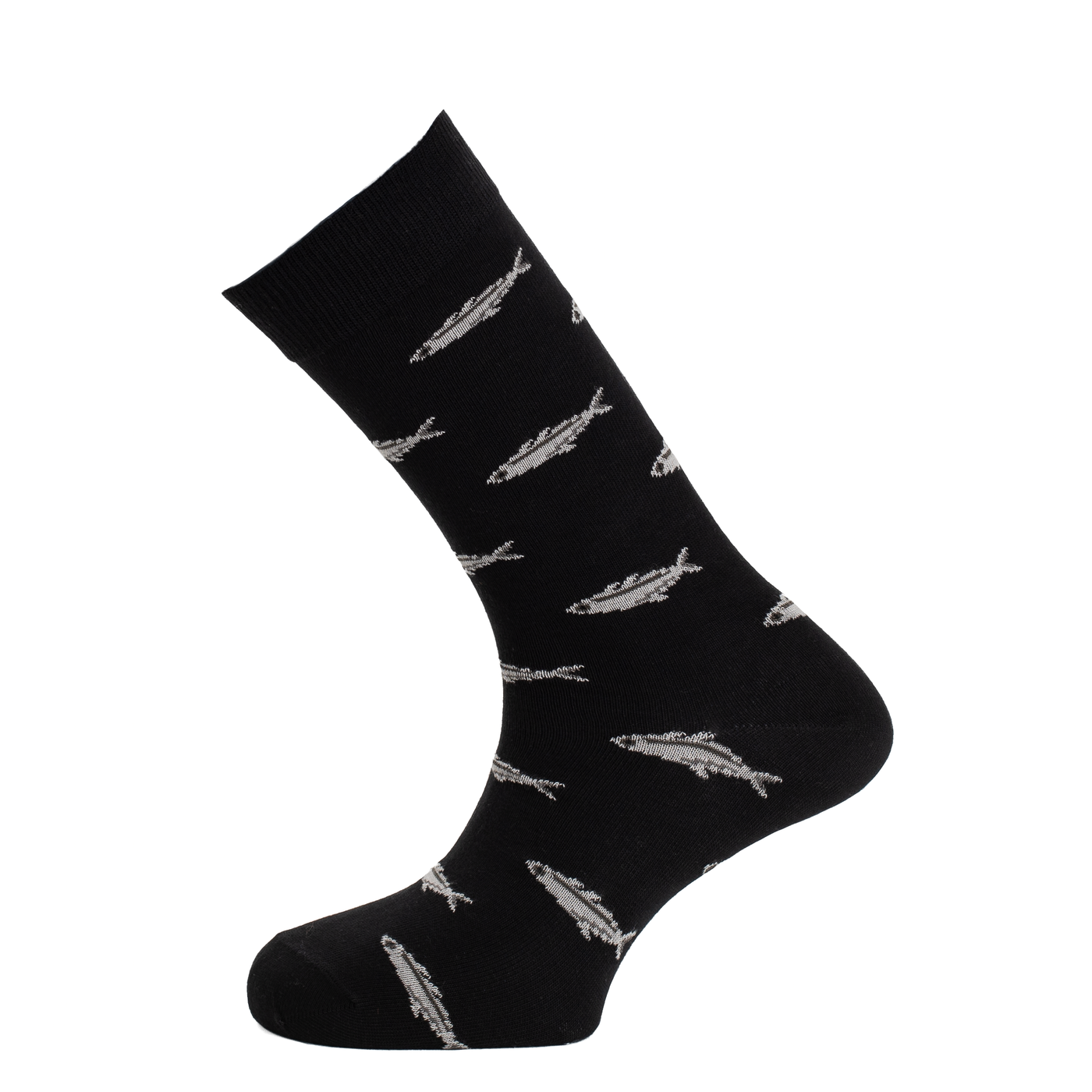 Les Sardines - chaussettes homme - coton noir