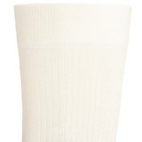 Fine ribbed - men's socks - ecru cotton