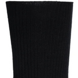 Non-compressive black socks