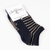 Les Rayée navy/gold