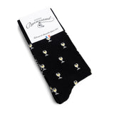 Les Epicuriens 2 - chaussettes homme - coton noir