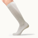 Les Côtelées - chaussettes homme - coton beige