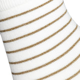 Les marinières - chaussettes femme - coton écru vert